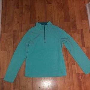 Cyan fleece quarter zip